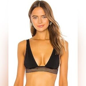 NWT Beach Bunny Sheer Addiction High Apex Bikini Top - S